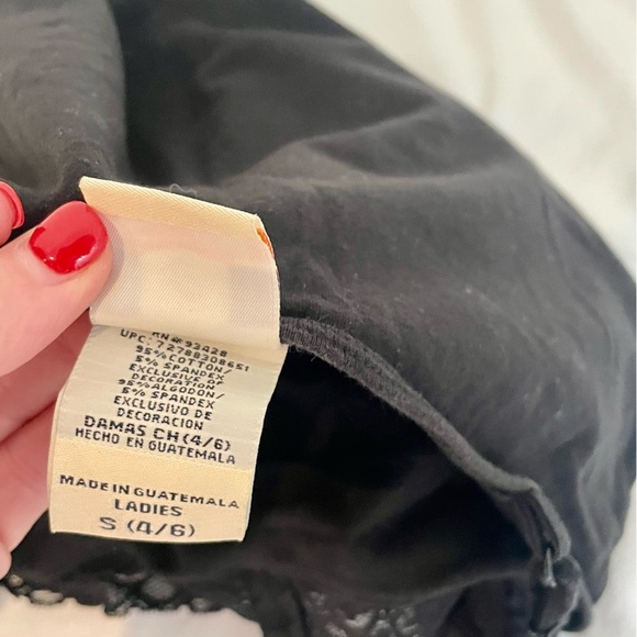 Vintage Faded Glory‎ Womens Cotton Cami Tank Top Fairy Romantic Y2K 90s Lace - Picture 11 of 13